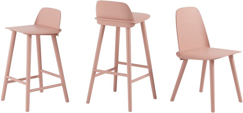 Chaise rose Nerd - Muuto - The Cool Republic