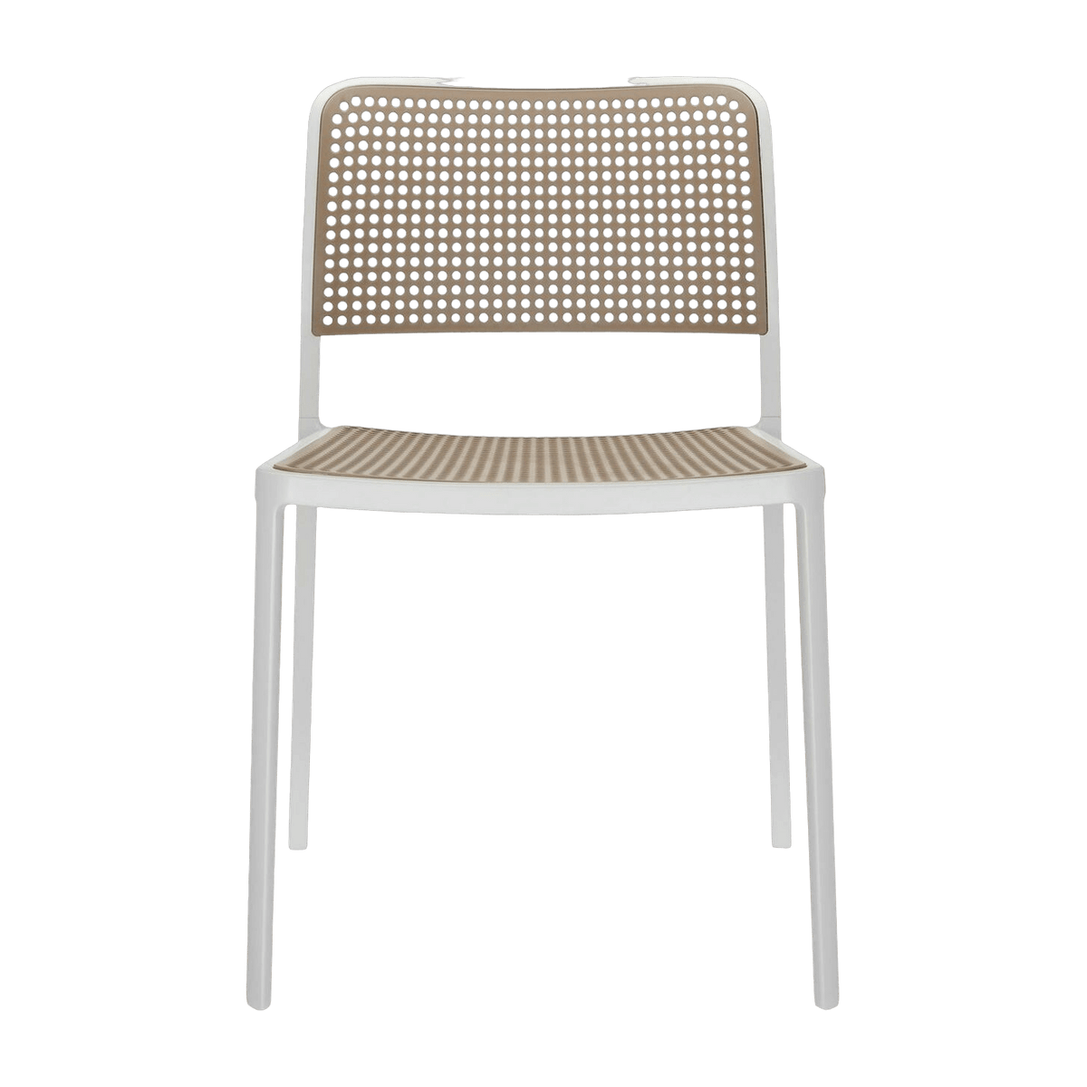 Chaise sable et blanche Audrey - Kartell - The Cool Republic