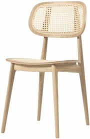 Chaise scandinave en cannage et chêne naturel Titus - Vincent Sheppard - The Cool Republic