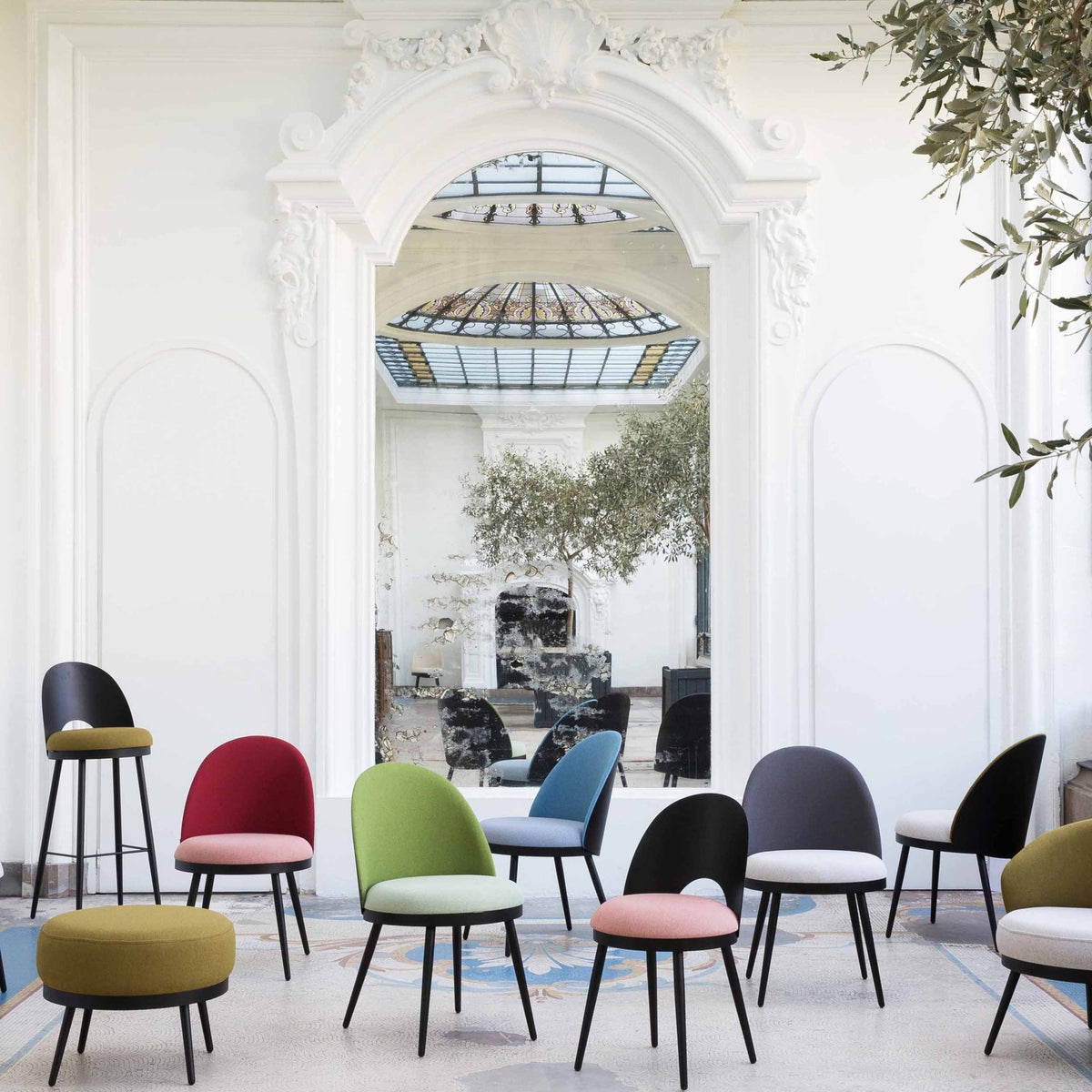 Chaise vert chiné 1863 Lili - Resistub - The Cool Republic