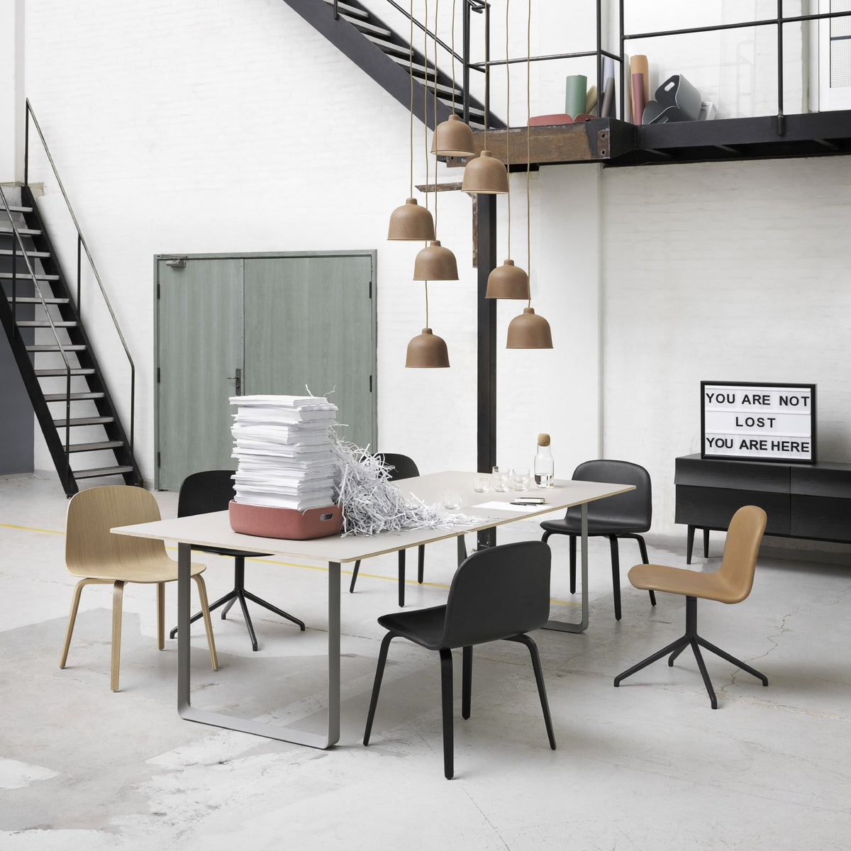 Chaise verte dusty Visu - Muuto - The Cool Republic