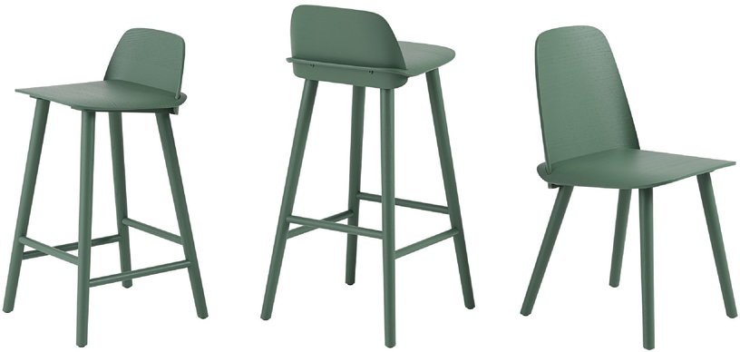 Chaise verte Nerd - Muuto - The Cool Republic