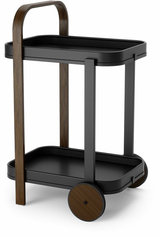 Chariot desserte en bois noir et marron Bellwood - Umbra - The Cool Republic