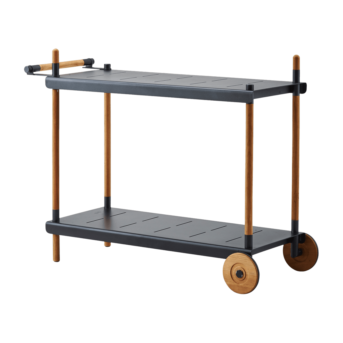 Chariot en aluminium et teck Frame - Cane-Line - The Cool Republic