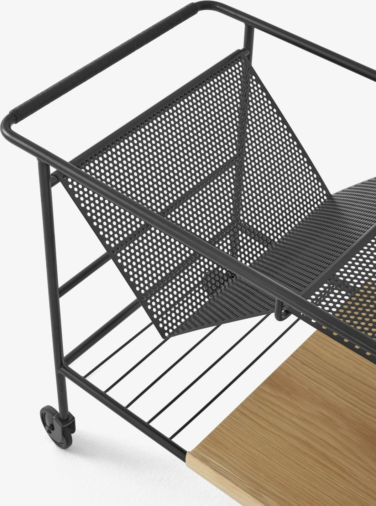 Alima NDS1 black and lacquered oak multifunction cart - &tradition - The Cool Republic
