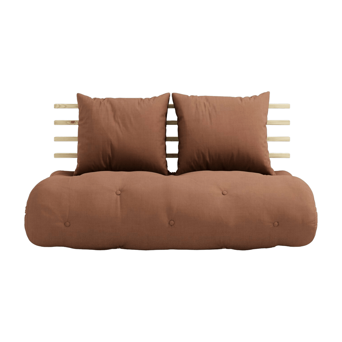 Chauffeuse convertible 2 places marron Shin Sano - Karup Design - The Cool Republic