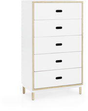 Chiffonnier à 5 tiroirs blanc Sideboard blanc - Normann Copenhagen - The Cool Republic