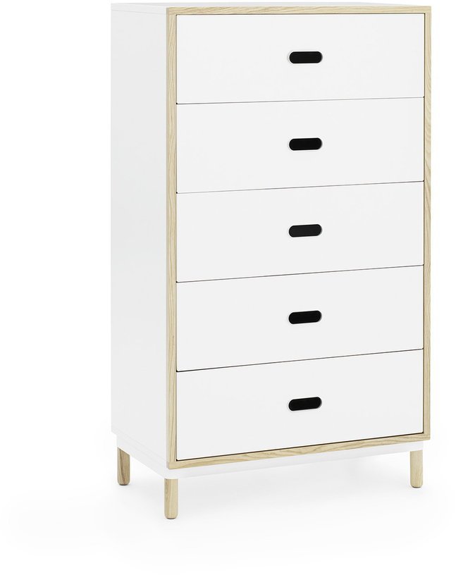 Chiffonnier à 5 tiroirs blanc Sideboard blanc - Normann Copenhagen - The Cool Republic