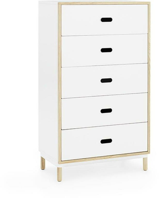 Chiffonnier à 5 tiroirs blanc Sideboard blanc - Normann Copenhagen - The Cool Republic