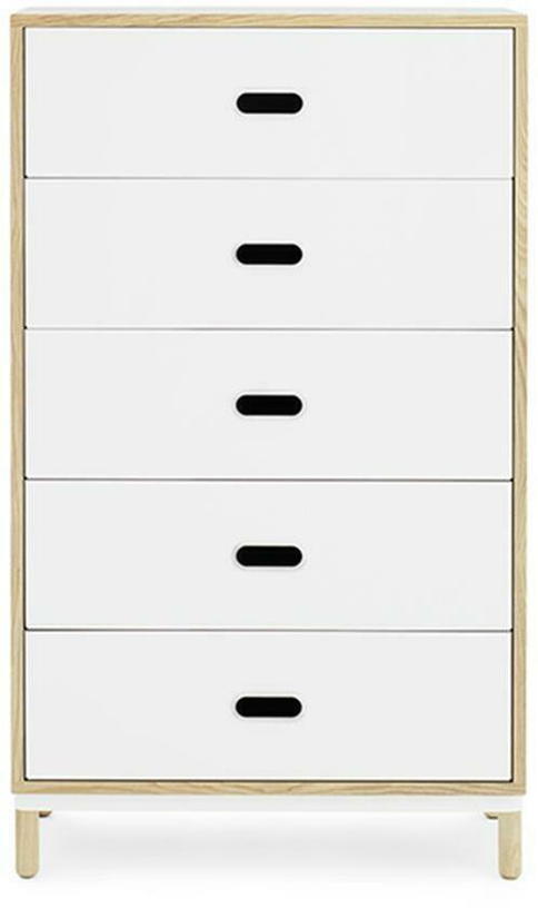 Chiffonnier à 5 tiroirs blanc Sideboard blanc - Normann Copenhagen - The Cool Republic