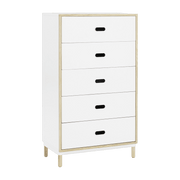 Chiffonnier à 5 tiroirs blanc Sideboard blanc - Normann Copenhagen - The Cool Republic