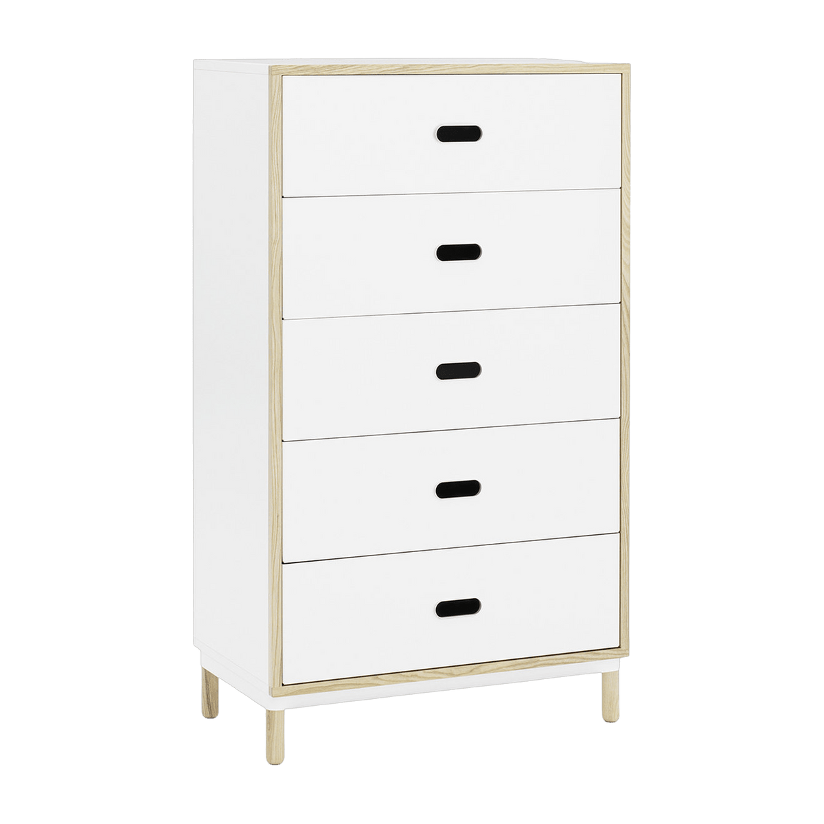 Chiffonnier à 5 tiroirs blanc Sideboard blanc - Normann Copenhagen - The Cool Republic
