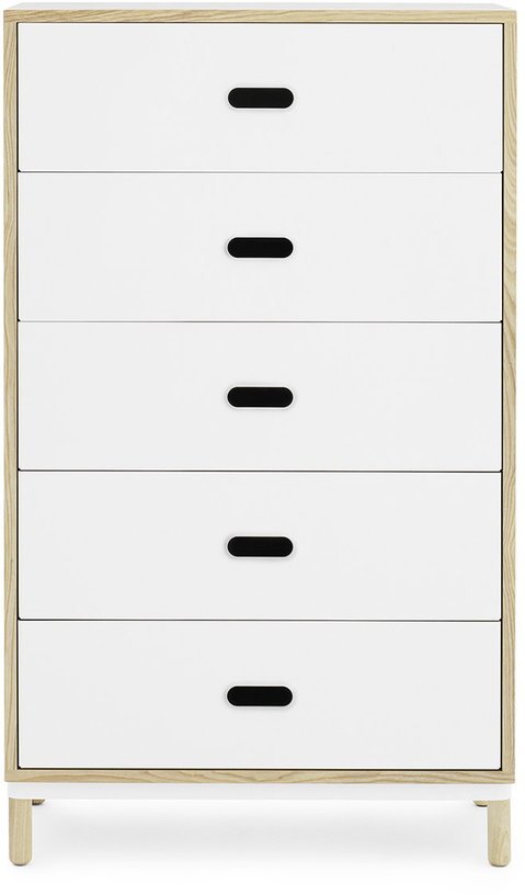 Chiffonnier à 5 tiroirs blanc Sideboard blanc - Normann Copenhagen - The Cool Republic