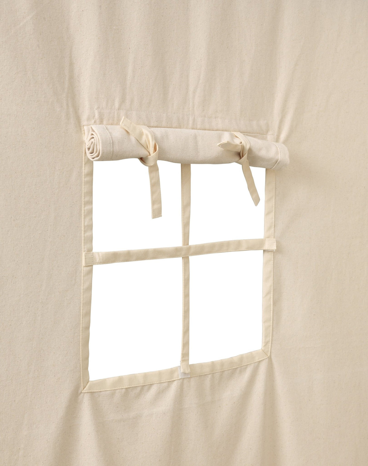 Ciel de lit en coton bio blanc cassé et tige en pin Settle - Ferm Living - The Cool Republic