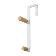 Cintre de porte en acier blanc et bois La Tour - Yamazaki - The Cool Republic