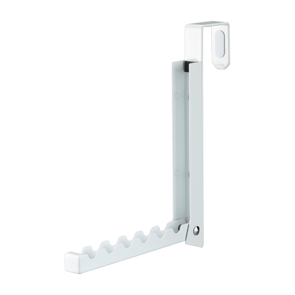 Cintre de porte stockable en acier blanc Smart - Yamazaki - The Cool Republic