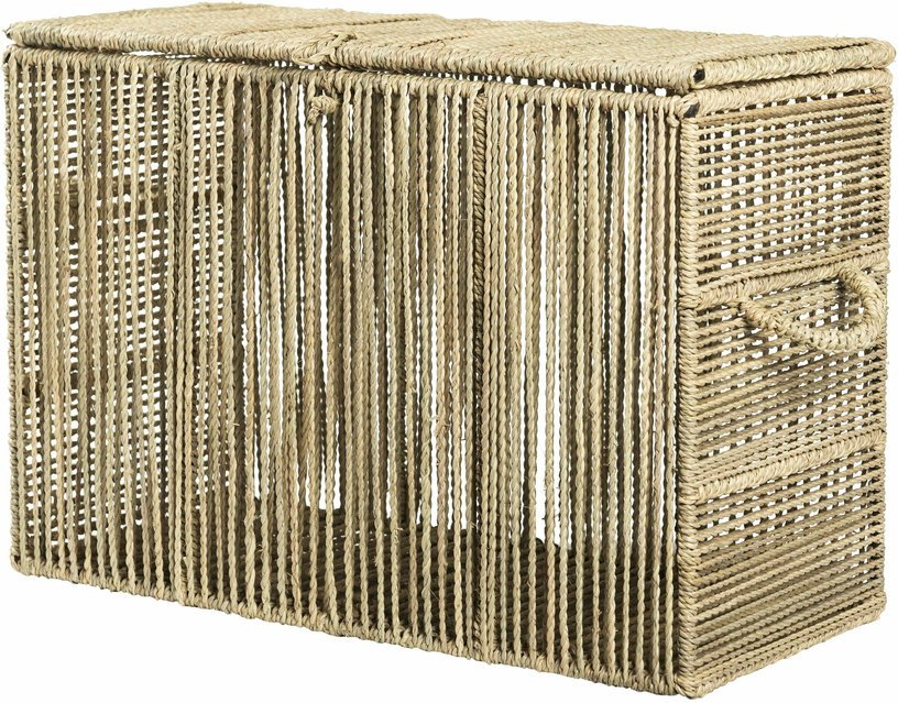 Coffre tressé en feuille de palmier 50 x 20 x 35 cm - Cosydar - The Cool Republic