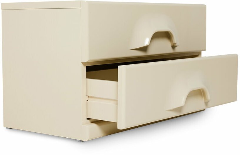 Commode 2 tiroirs crème - HKLIVING - The Cool Republic