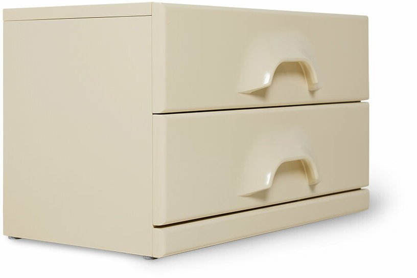 Commode 2 tiroirs crème - HKLIVING - The Cool Republic