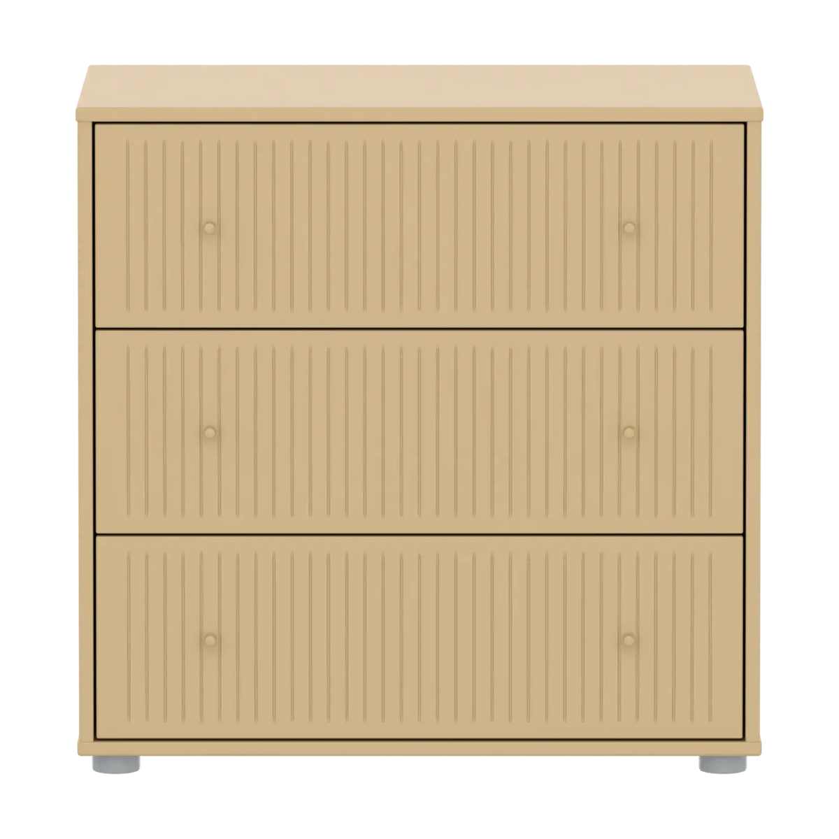 Commode 3 tiroirs en bois beige 75,4x45,2x74,2cm Saga - Flexa — vue 2