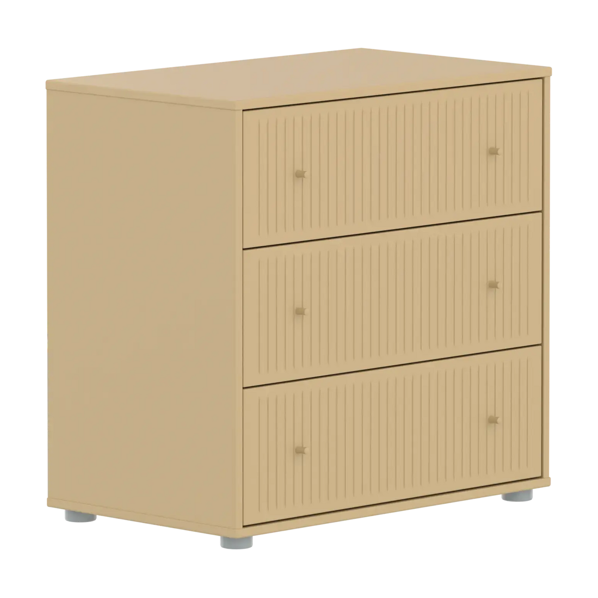 Commode 3 tiroirs en bois beige 75,4x45,2x74,2cm Saga - Flexa — vue 3