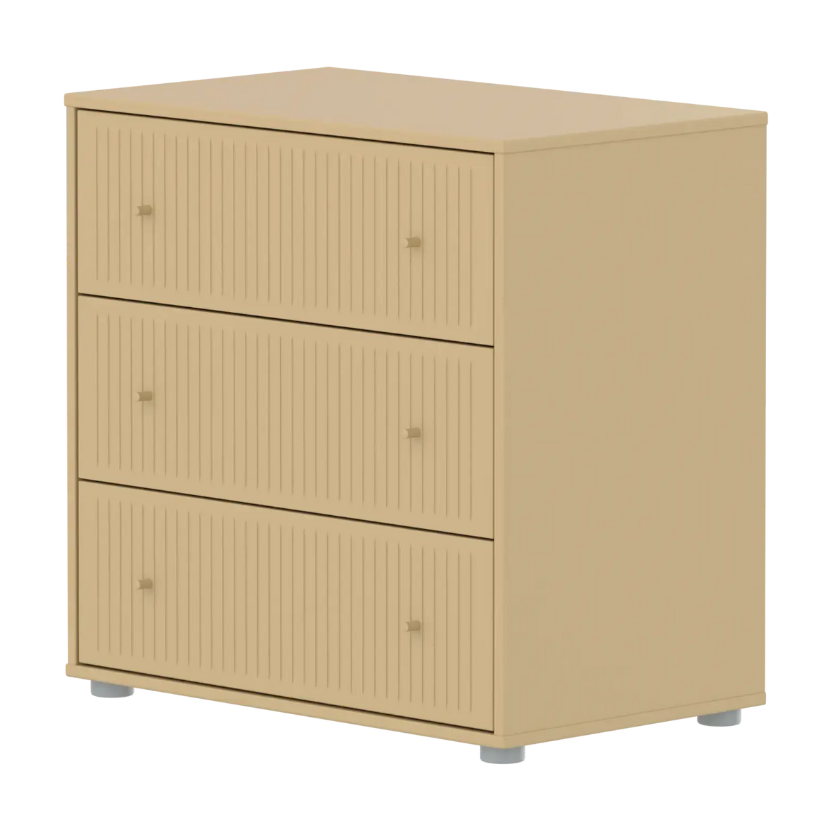 Commode 3 tiroirs en bois beige 75,4x45,2x74,2cm Saga - Flexa