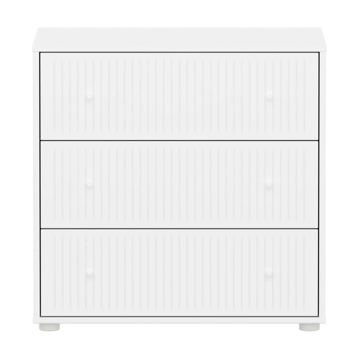 Commode 3 tiroirs en bois blanc 75,4x45,2x74,2cm Saga - Flexa — vue 2