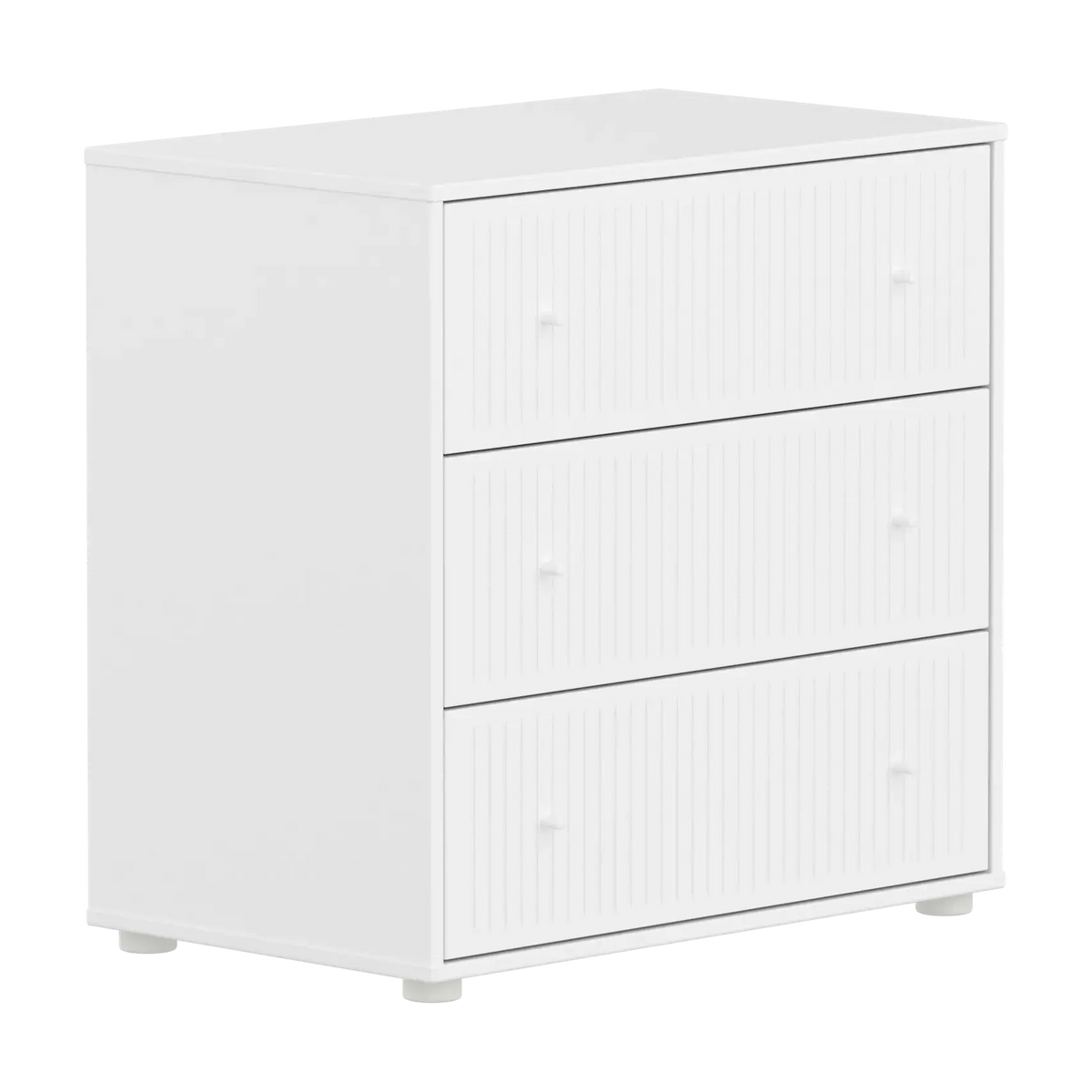Commode 3 tiroirs en bois blanc 75,4x45,2x74,2cm Saga - Flexa — vue 3