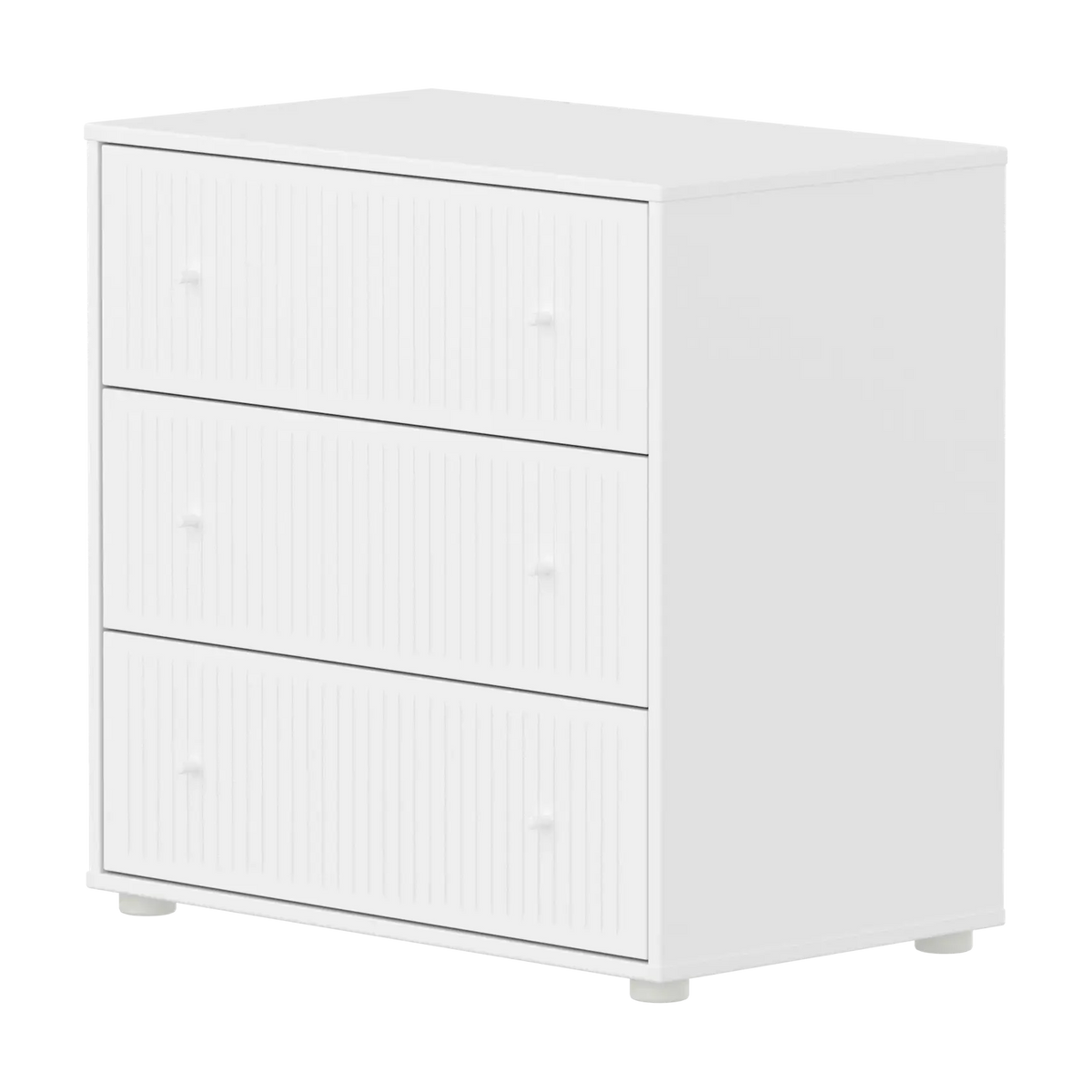 Commode 3 tiroirs en bois blanc 75,4x45,2x74,2cm Saga - Flexa