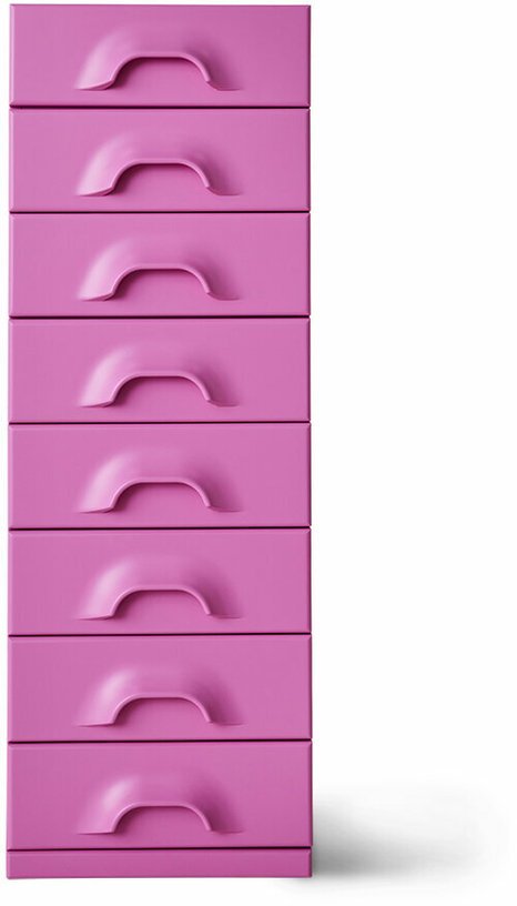 Commode 8 tiroirs rose Urban Pink - HKliving - The Cool Republic