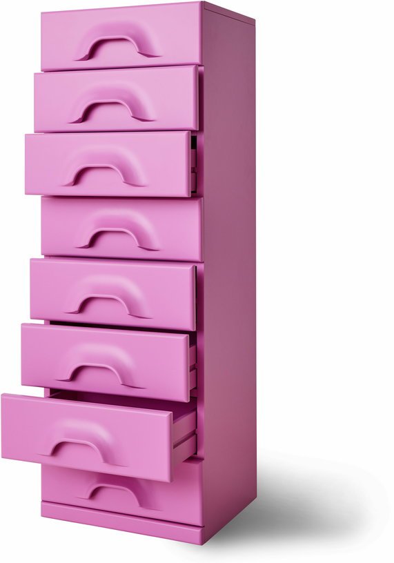 Commode 8 tiroirs rose Urban Pink - HKliving - The Cool Republic
