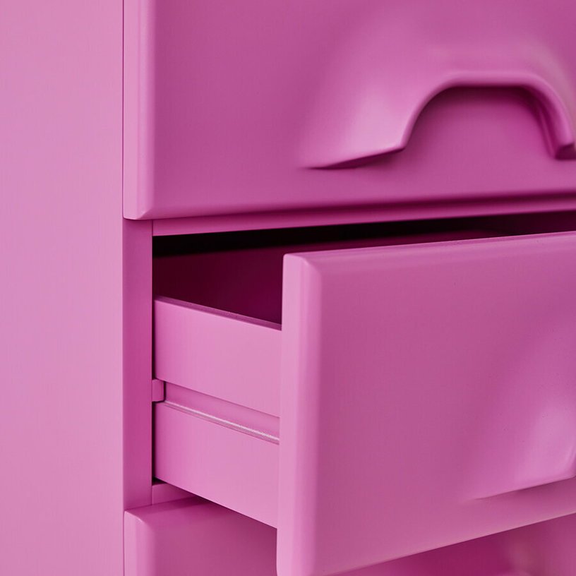 Commode 8 tiroirs rose Urban Pink - HKliving - The Cool Republic