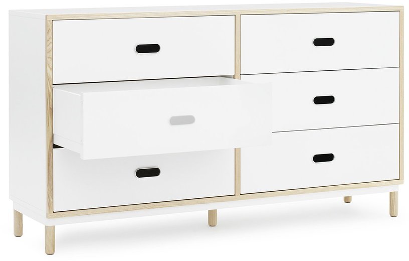 Commode à 6 tiroirs blanc Sideboard blanc - Normann Copenhagen - The Cool Republic