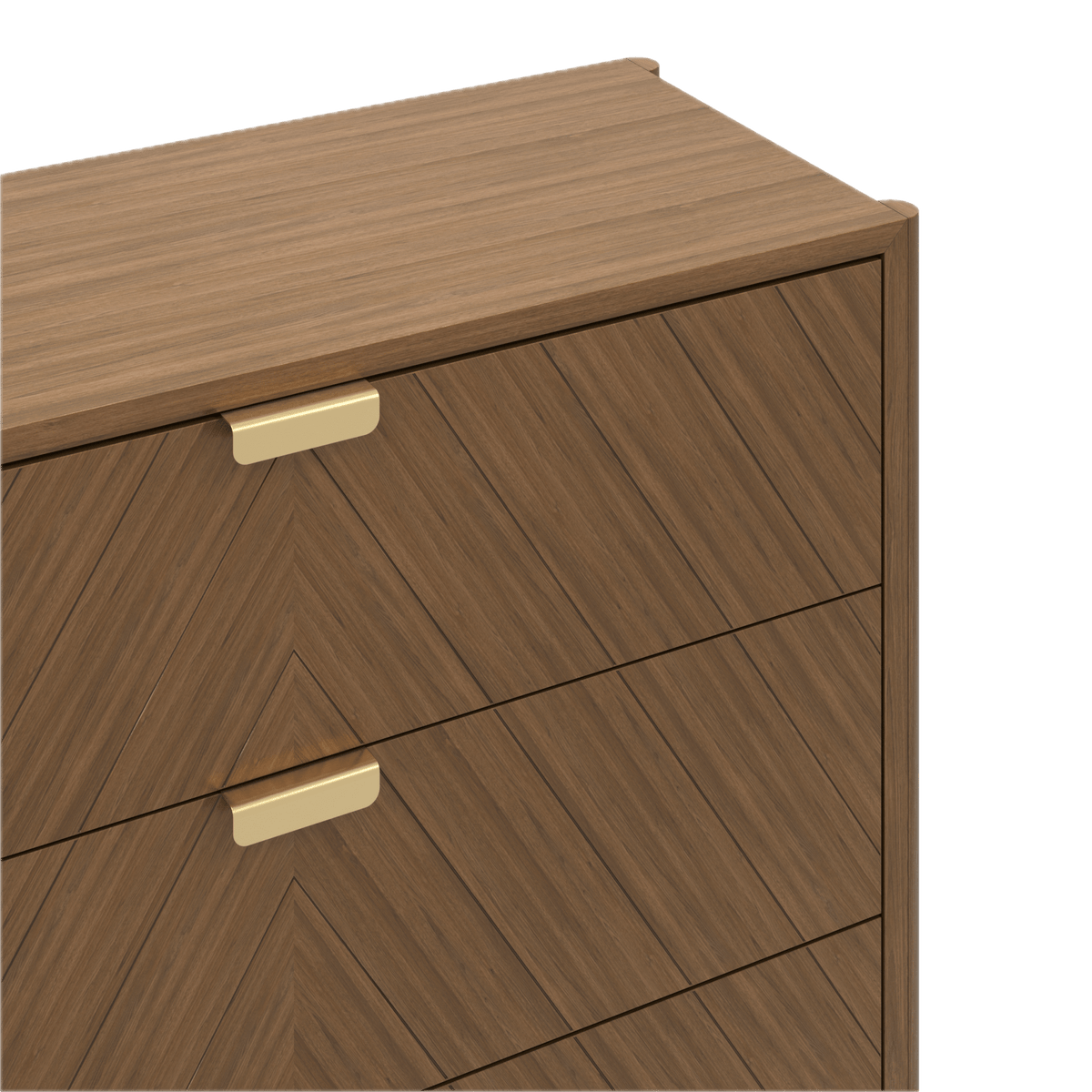 Commode à tiroirs en chêne teinté 100 x 40 x 90 cm Marius - Hartô - The Cool Republic
