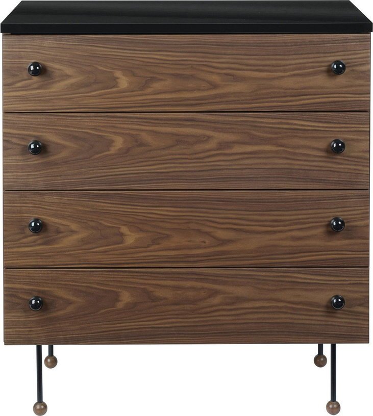 Commode à tiroirs simple en noyer 62 Dresser - Gubi - The Cool Republic