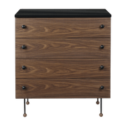 Commode à tiroirs simple en noyer 62 Dresser - Gubi - The Cool Republic