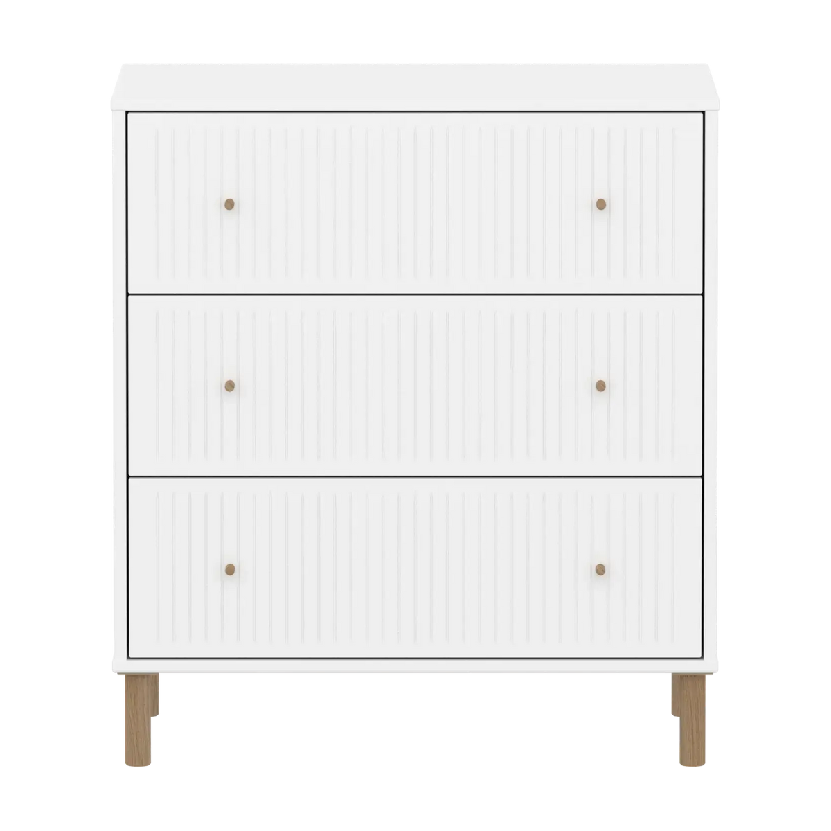 Commode en bois blanc 75,4x45,2x83,9cm Saga - Flexa — vue 2