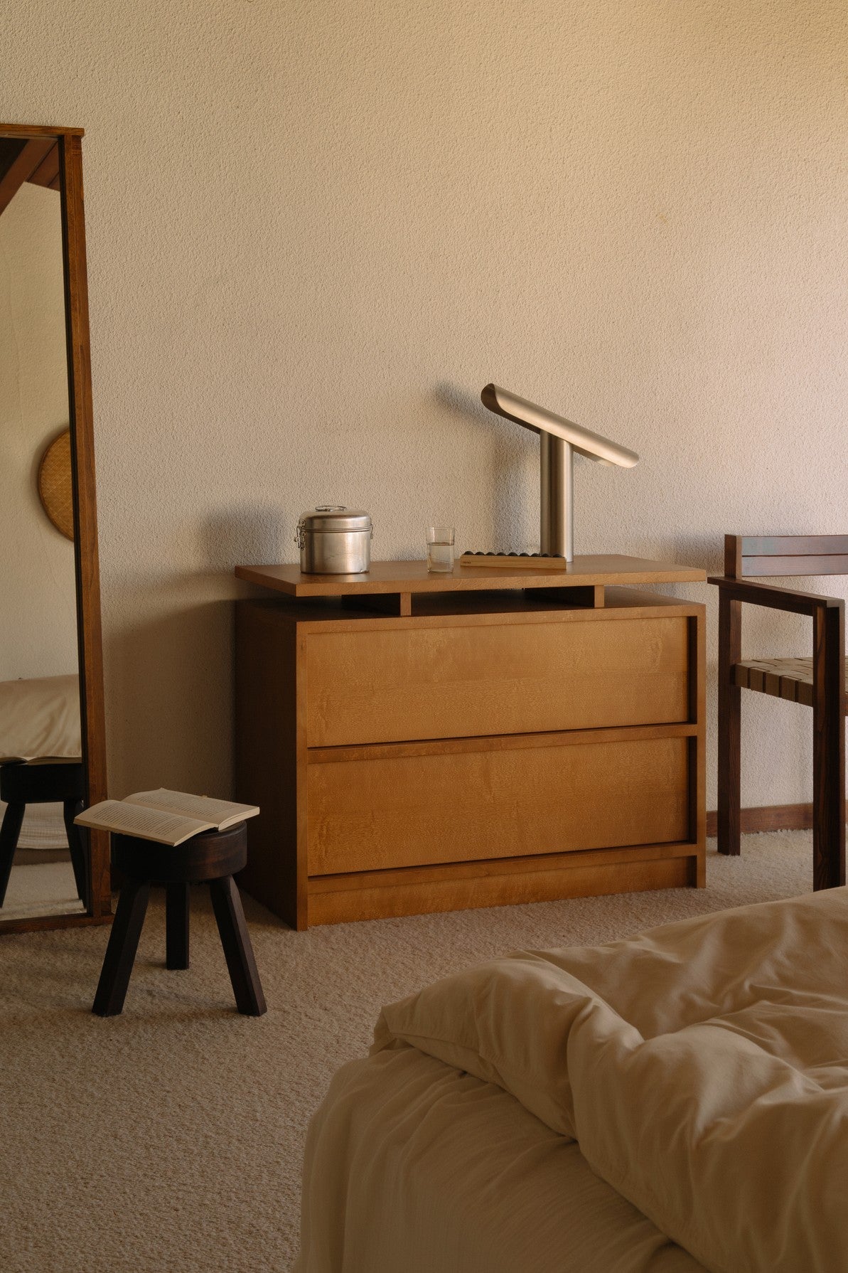 Commode en bouleau brun chaud 100 x 35 x 70 cm Ratio - Frama - The Cool Republic