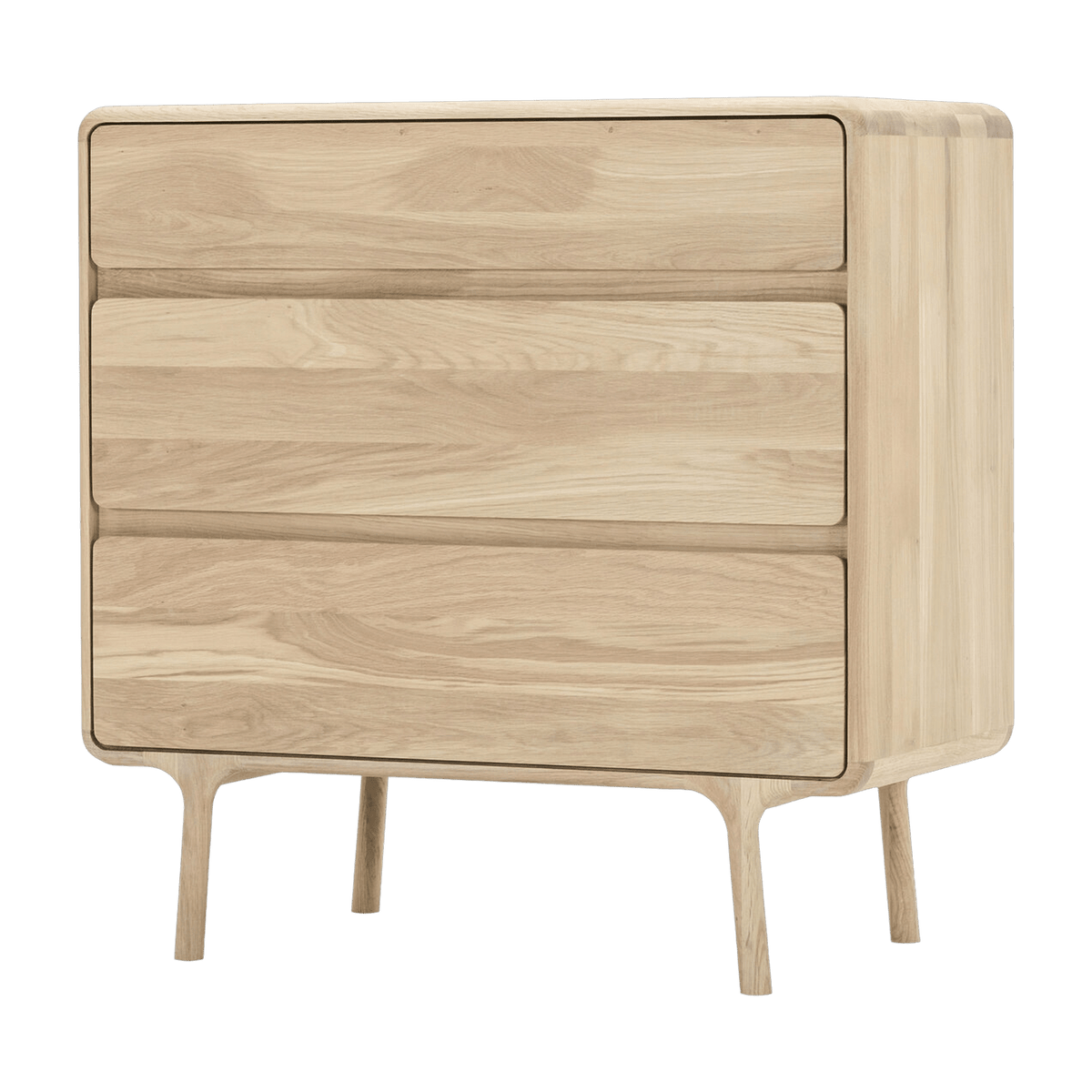 Commode en chêne blanchi huilé Fawn - Gazzda - The Cool Republic