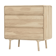 Commode en chêne blanchi huilé Fawn - Gazzda - The Cool Republic