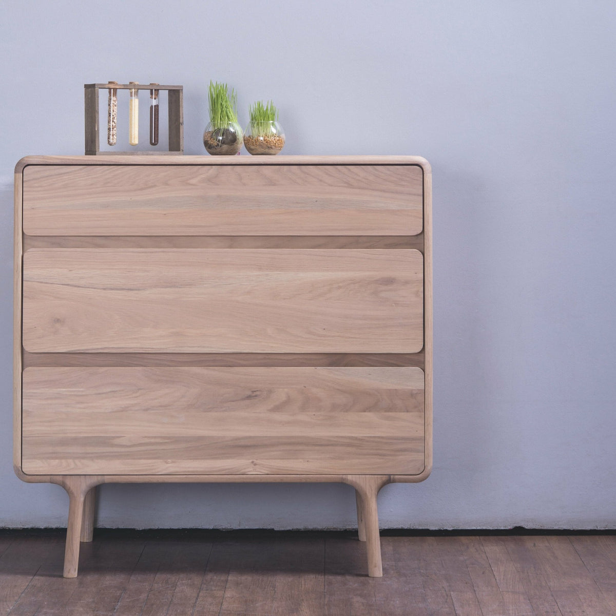 Commode en chêne blanchi huilé Fawn - Gazzda - The Cool Republic