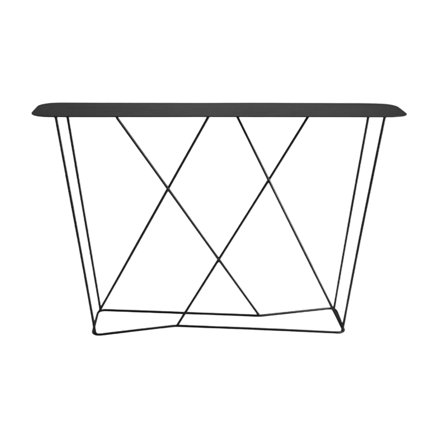 Console 133 cm en acier noir Philéas - Resistub - The Cool Republic