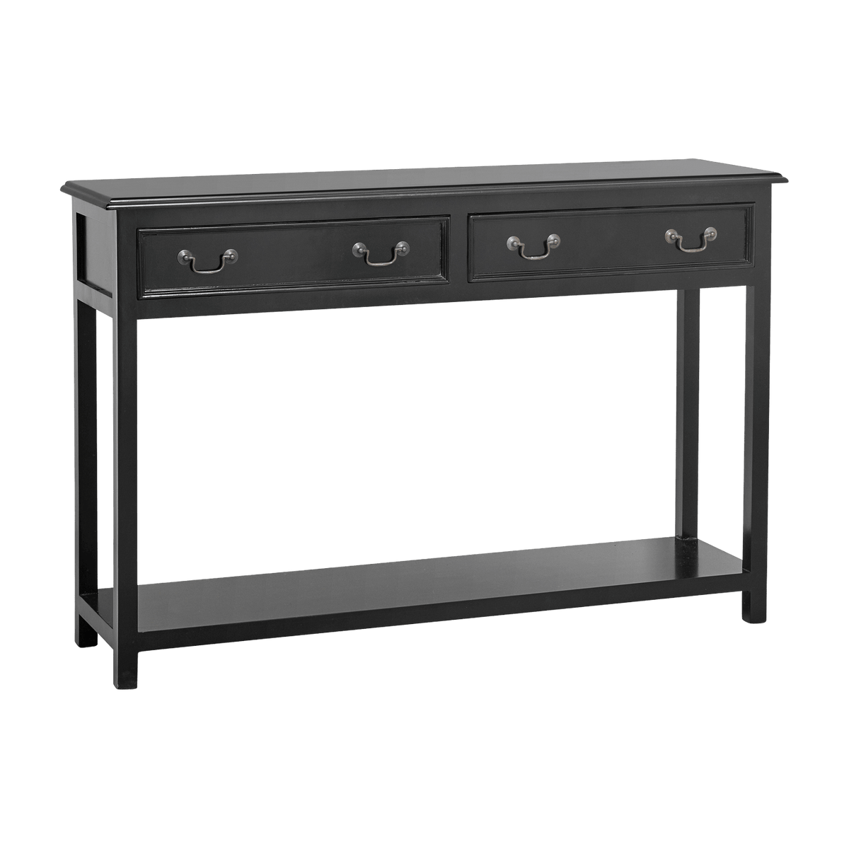 Console à tiroirs en bois de manguier noir 180 cm Moss - Nordal - The Cool Republic