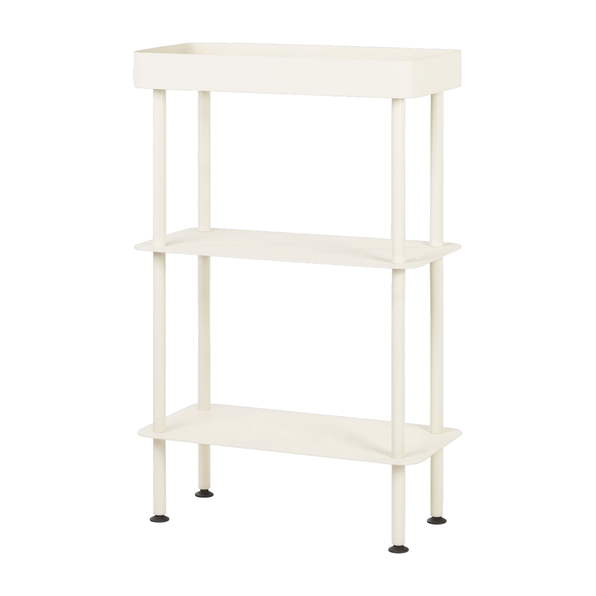 Console with double shelves and a beige steel top Nolle - noo. ma - The Cool Republic