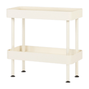 Console avec double plateaux en acier beige Nolle - noo.ma - The Cool Republic
