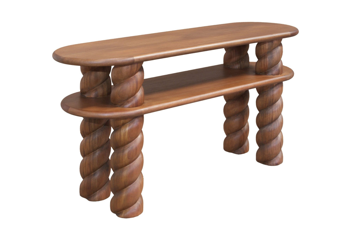 Console en bois d'acajou 164x49x77,5cm Nami - Versmissen - The Cool Republic