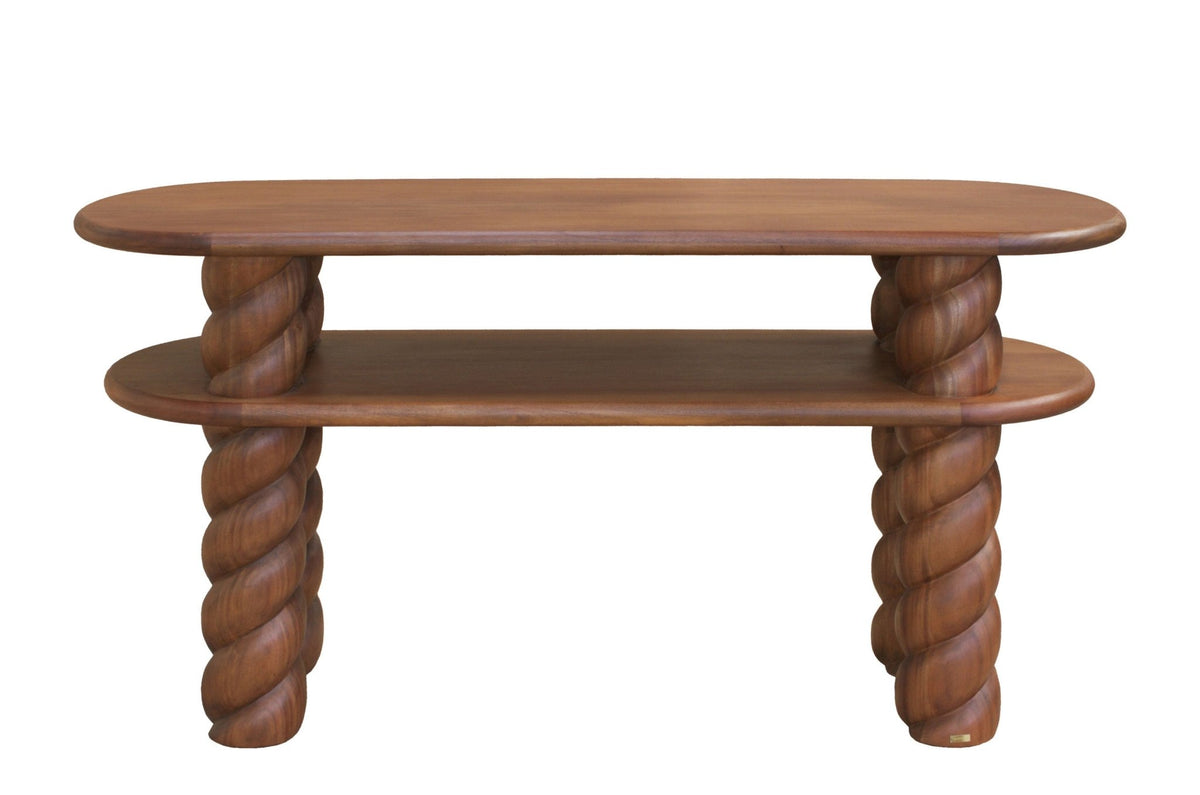Console en bois d'acajou 164x49x77,5cm Nami - Versmissen - The Cool Republic