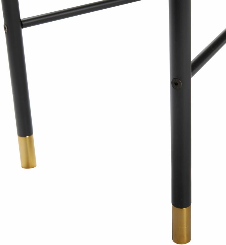 Console en bois de frêne noir et laiton - Hübsch - The Cool Republic