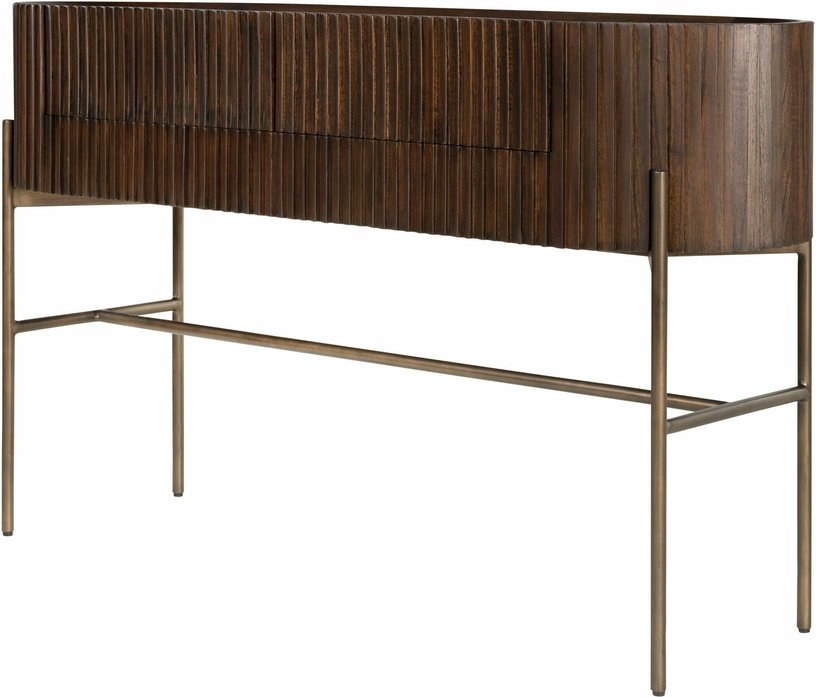 Console en bois marron Pogoro - Versmissen - The Cool Republic
