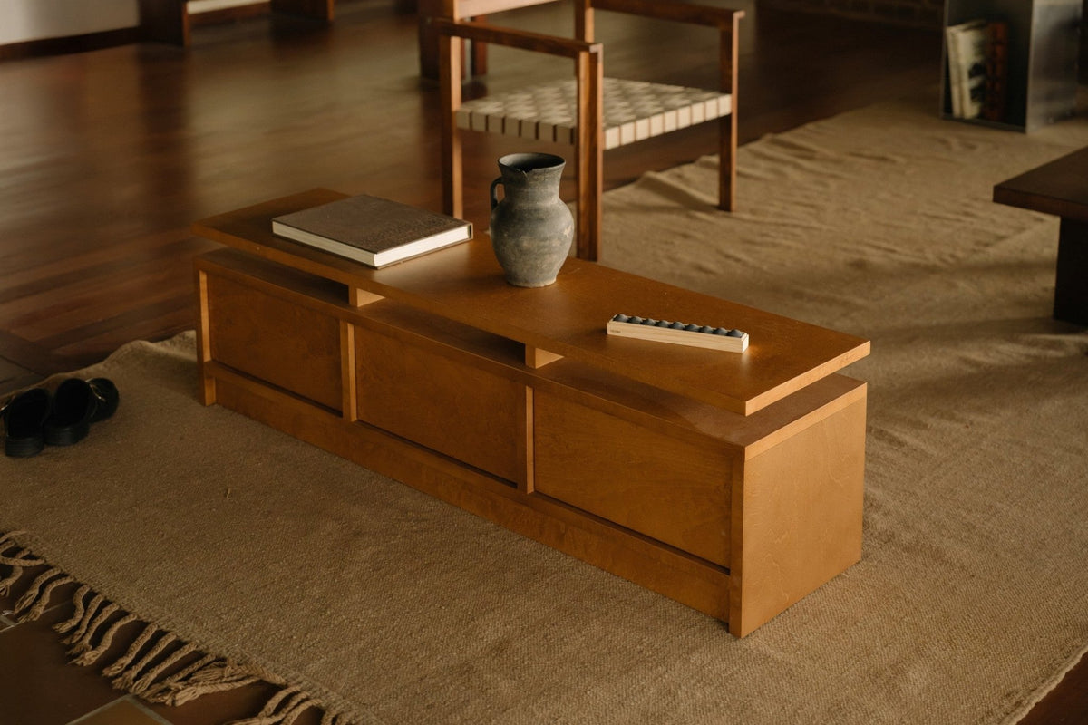 Console en bouleau brun chaud 140 x 35 x 40 cm Ratio - Frama - The Cool Republic
